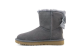 UGG Mini Bailey Bow Velvet Ribbon 2.0 Grey (1118975-NHT) grau 1