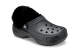 Crocs Classic Platform Fuzz Lined Glitter (211922-001) grau 3