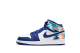 Jordan 1 Mid Geometric Print GS (555112-105) weiss 3