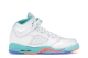 Jordan 5 Retro Light Aqua GS (440892-100) weiss 3