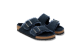 Birkenstock Sandalen Arizona Shearling Suede Leather Fur New Navy (1030684) blau 5