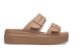 Crocs Brooklyn Buckle Sandal Low Wedge Latte (207431-2Q9) beige 1