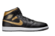 NIKE JORDAN 1 Mid Black & Metallic Gold (DQ8426 071) schwarz 6