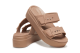 Crocs Brooklyn Buckle Sandal Low Wedge Latte (207431-2Q9) beige 2