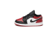 Jordan 1 Low Bred Toe GS (553560-612) rot 1