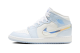 Jordan 1 Mid SE GS Glitter Swoosh (FQ9117-400) blau 5