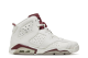 Jordan 6 Retro OG BG Maroon 2015 (836342-115) weiss 5
