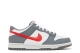 Nike Dunk Low Next Nature Smoke Grey Light Crimson GS (FB8038 001) bunt 6