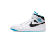 Jordan 1 Mid Laser Blue (554724-141) weiss 1