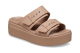 Crocs Brooklyn Buckle Sandal Low Wedge Latte (207431-2Q9) beige 3