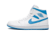 Jordan 1 Mid Air UNC (BQ6472-114) weiss 2