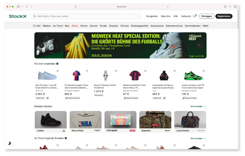 Vorteile & Highlights von StockX