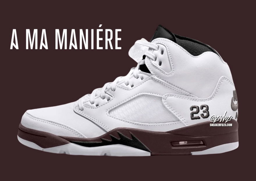 A Ma Maniere x Air Jordan 5 Violet Ore IB1528-100 Mock-up
