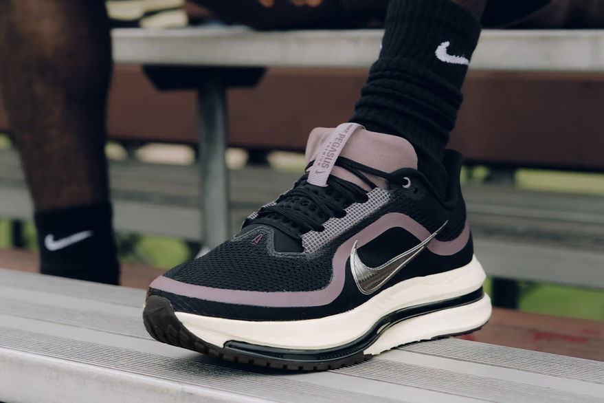 A Ma Maniere x Nike Pegasus Premium SP Black Burgundy Crush IM0701-001 on Feet