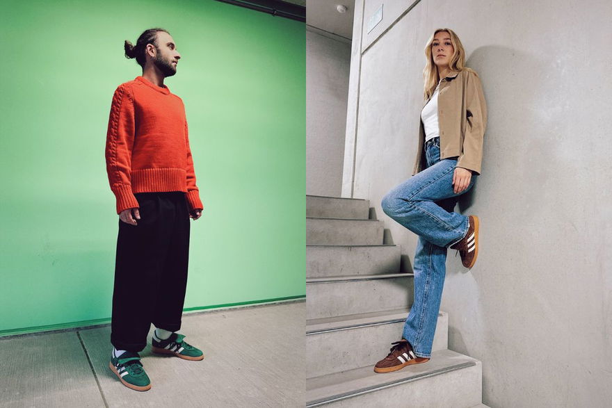 Adidas Handball Spezial LT Pack Outfits Sneaker On Feet JR4880 Green Crème JR4879 Brown Crème