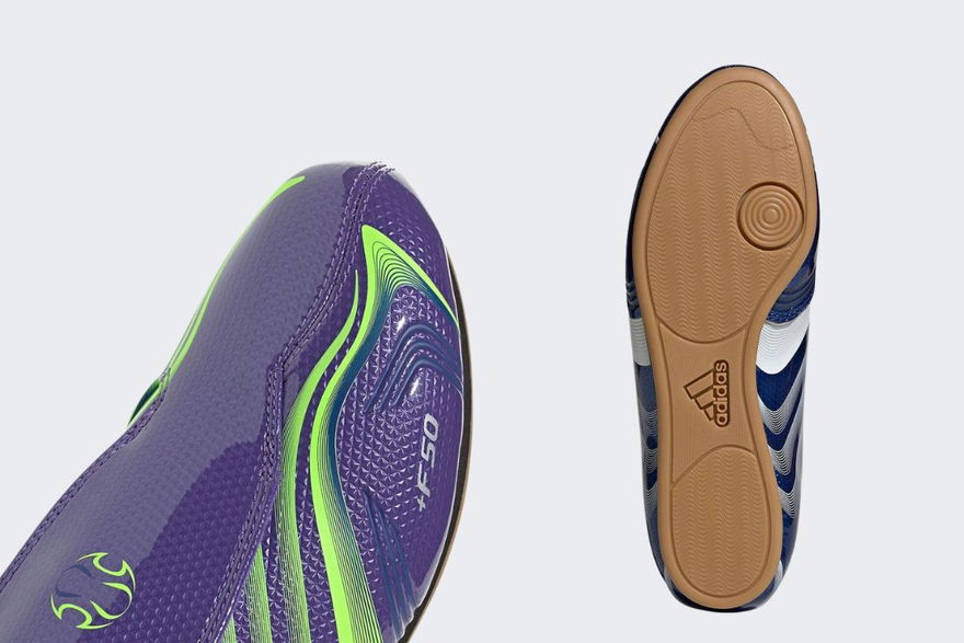 Adidas Taekwondo F50 Purple Rush JR6025 Details Oustole Lace Cover