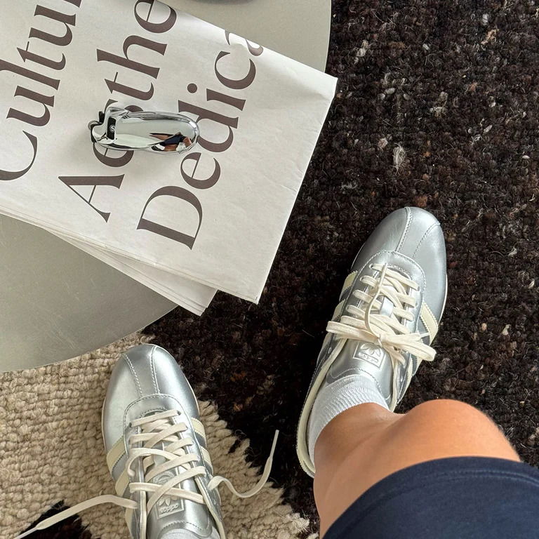 Adidas Tokyo W Silver Metallic JQ0593 On Feet
