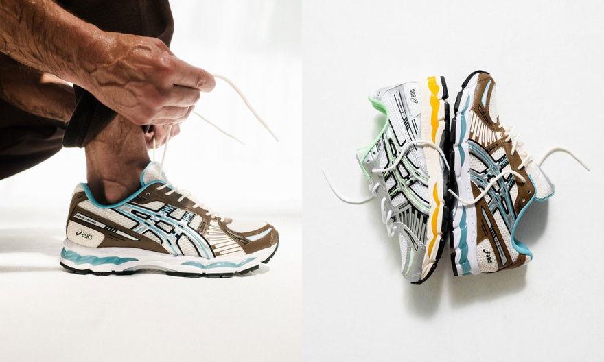 Asics Gel-Kayano 12.1 BSTN exclusive 1203A827-100 1203A827-101 On Feet Lateral