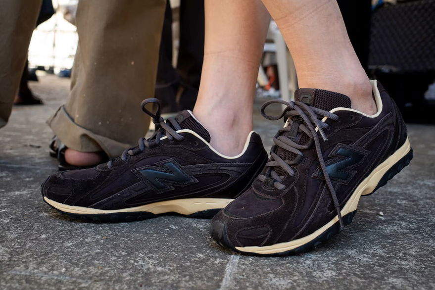 Auralee x New Balance 204L Black On Feet
