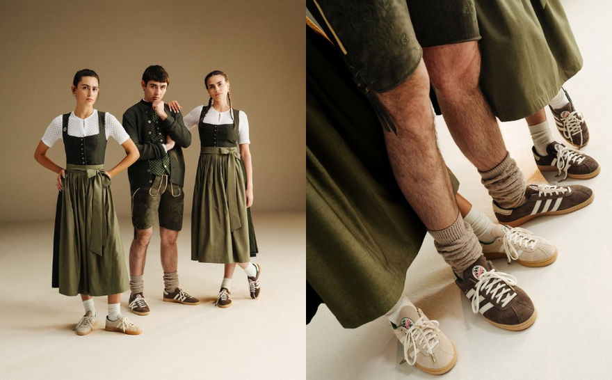 BSTN x adidas München Oktoberfest Pack HQ0064 KI5951 Outfit On Feet