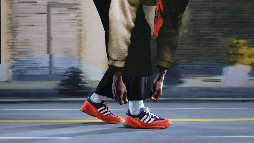 Bad Bunny x adidas Adizero SL72 Maroon JP8815 on Feet