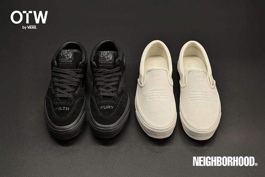 Neigborhood NBHD x Vans OTW VN000EDG7VJ1 VN000EFYBLA1 Slip On 98 Half Cab