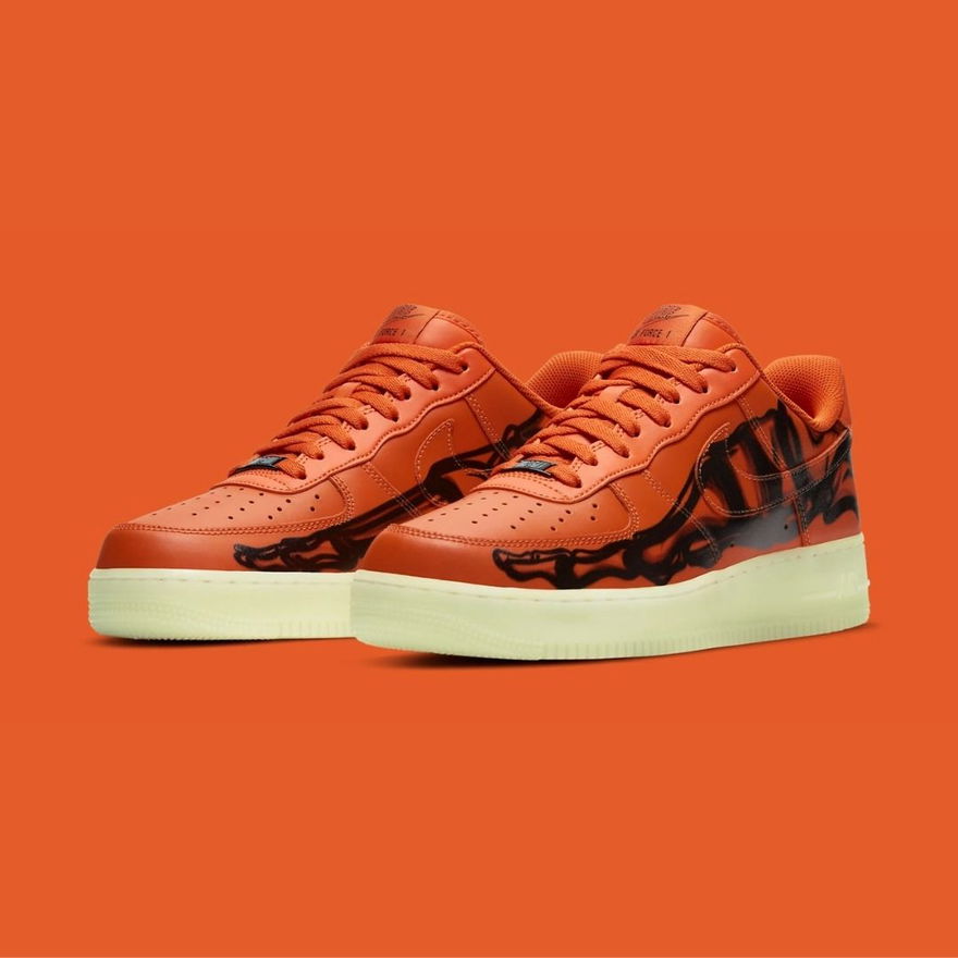 Nike Air Force 1 07 Skeleton Orange