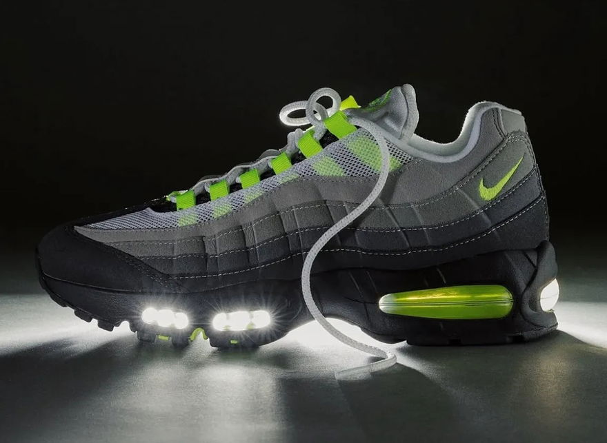 Nike Air Max 95 OG Neon 2026 HM4740-001 Lateral Lights Air Bubble