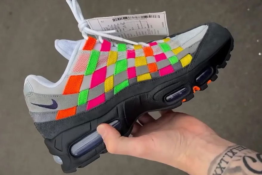 Nike Air Max 95 Woven Multicolor IB3695-100 in Hand