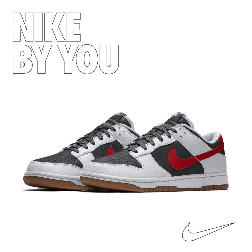 nike dunk low by you everysize