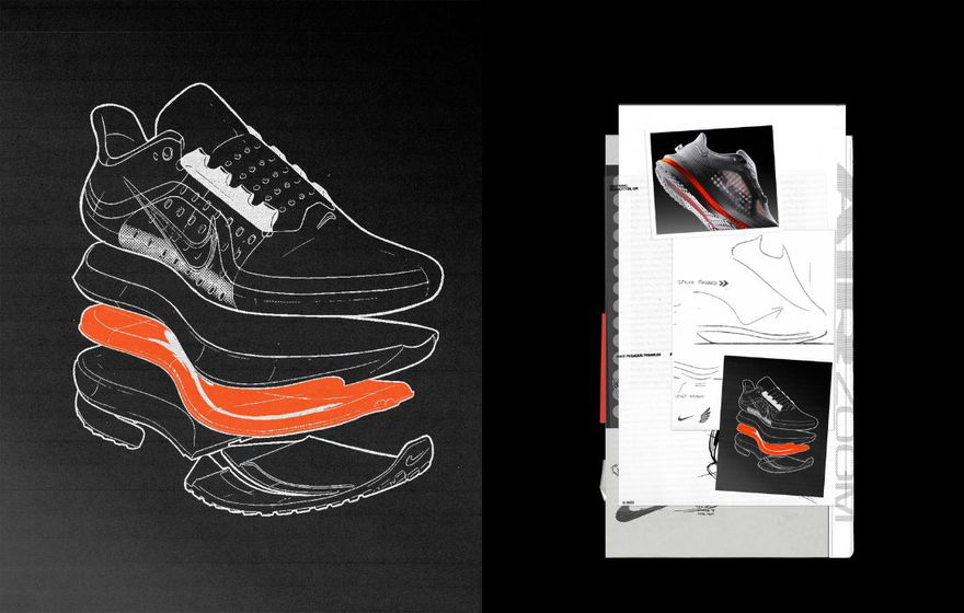 Nike Pegasus Premium Sketches Cushion Technology