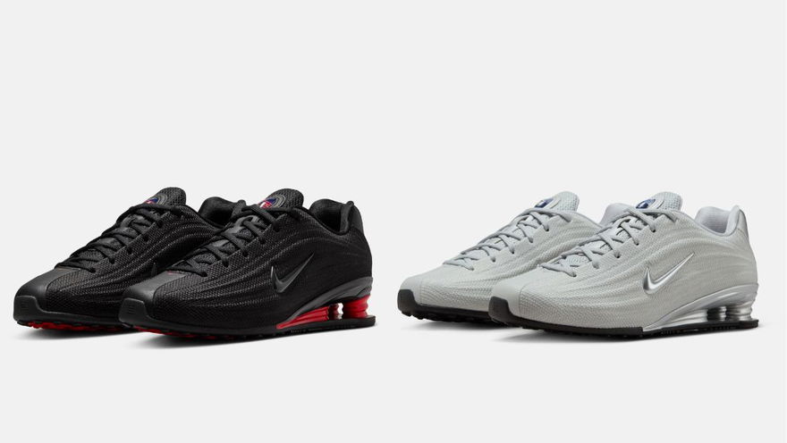 Nike Shox Z Black Red HQ7540-002 Grey HQ7540-001 Lateral