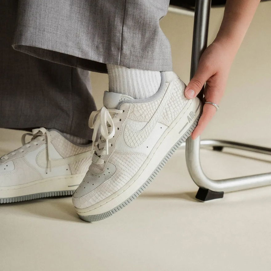 Nike Wmns AF1 Low White Python DX2678 100 On Feet
