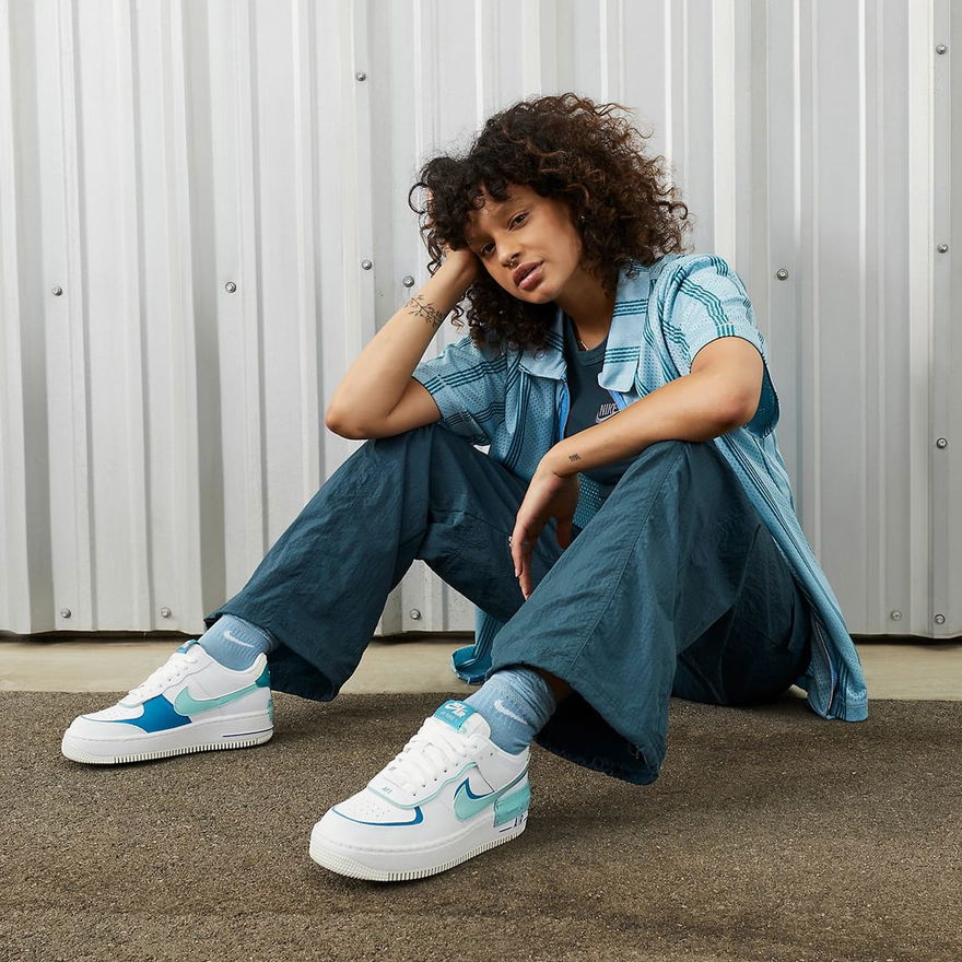Nike Wmns AF1 Shadow DZ1847-101 Outfit on Feet
