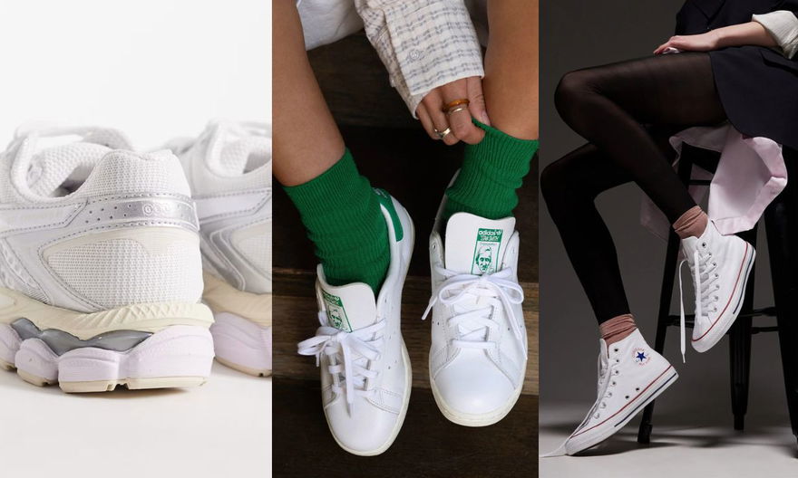 Weisse Sneaker Asics Gel Cumulus 16 Adidas Stan Smith On Feet Coverse Chuck Taylor All Star On Feet Titel