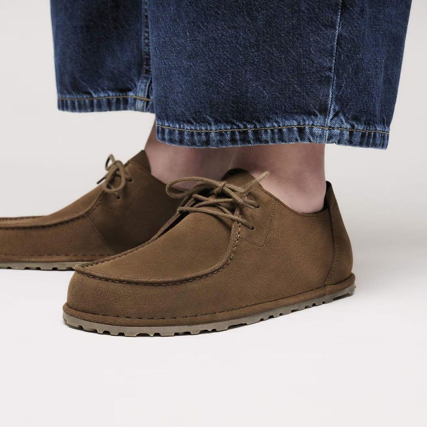 Birkenstock Utti Lace Suede 1030808 on Feet