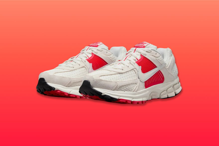 nike wmns zoom vomero 5 sail signal red