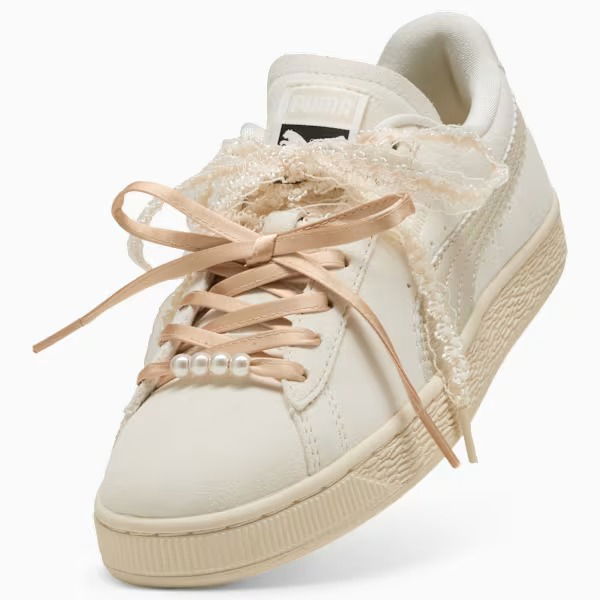 Puma Suede Bloom Frosted Ivory 408330_01 Laces Detail