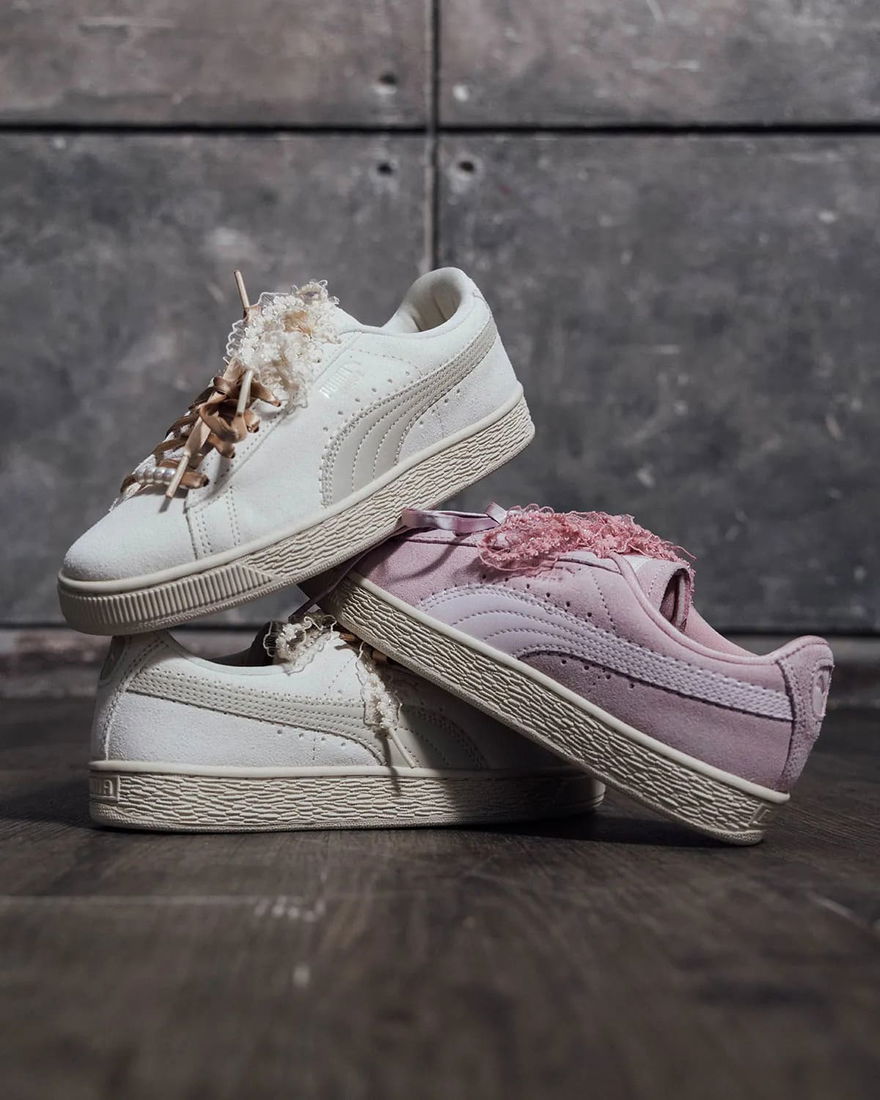 Puma Suede Bloom Pack Misty Pink 408330_05 Frosted Ivory 408330_01 Stacked