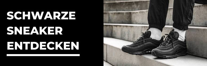 Schwarze Sneaker Banner