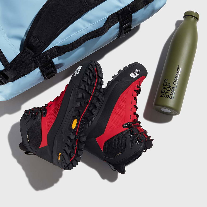 the north face verto gore tex red