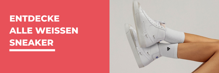Weisse Sneaker Banner