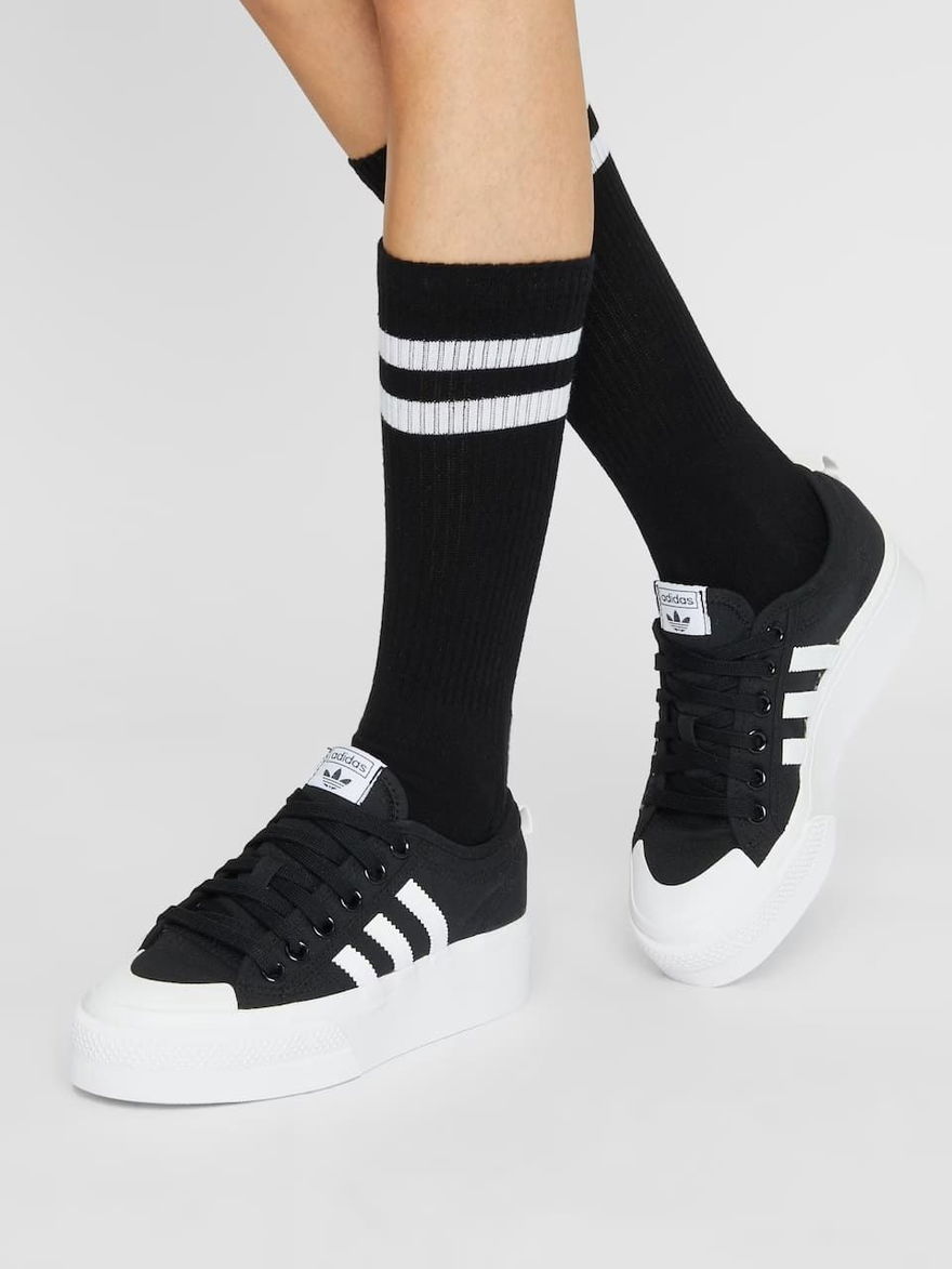 Adidas Nizza Platform Mid W Schwarz Fy2783 On Feet