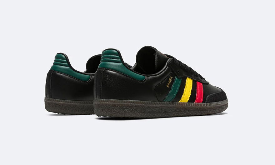 Adidas Samba Reggae Black Ih3119 Heelcap