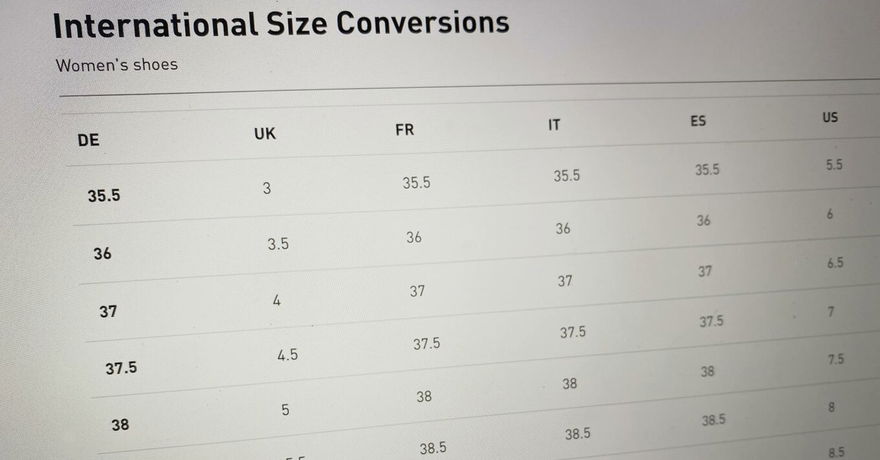 Size Run Sneaker